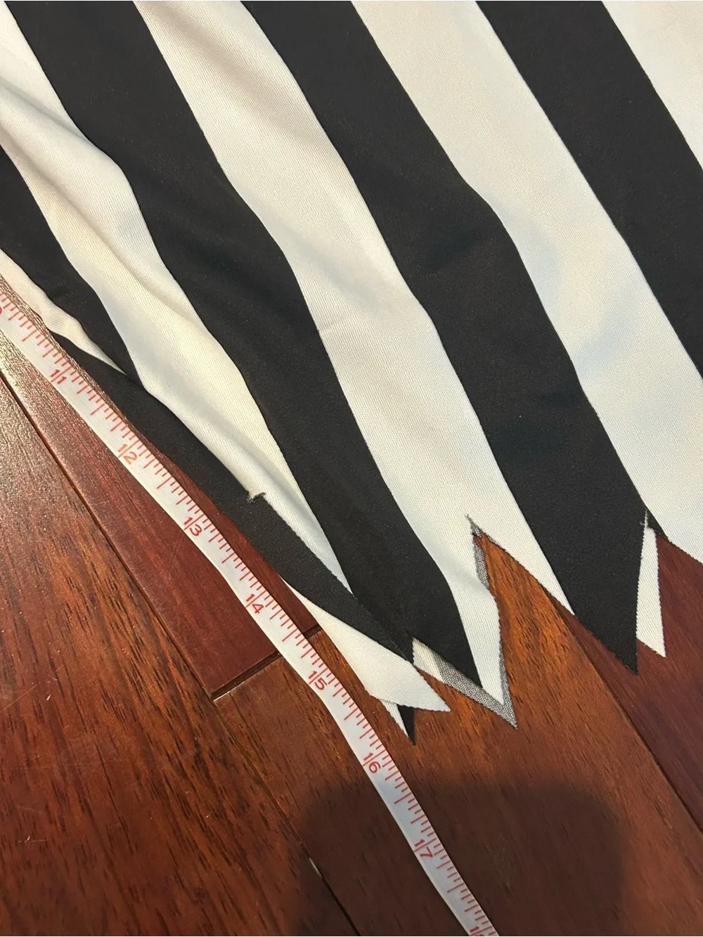 Kids Boys Pirate Costume Set Black/Red Striped 10-12 Large 3 Piece Halloween